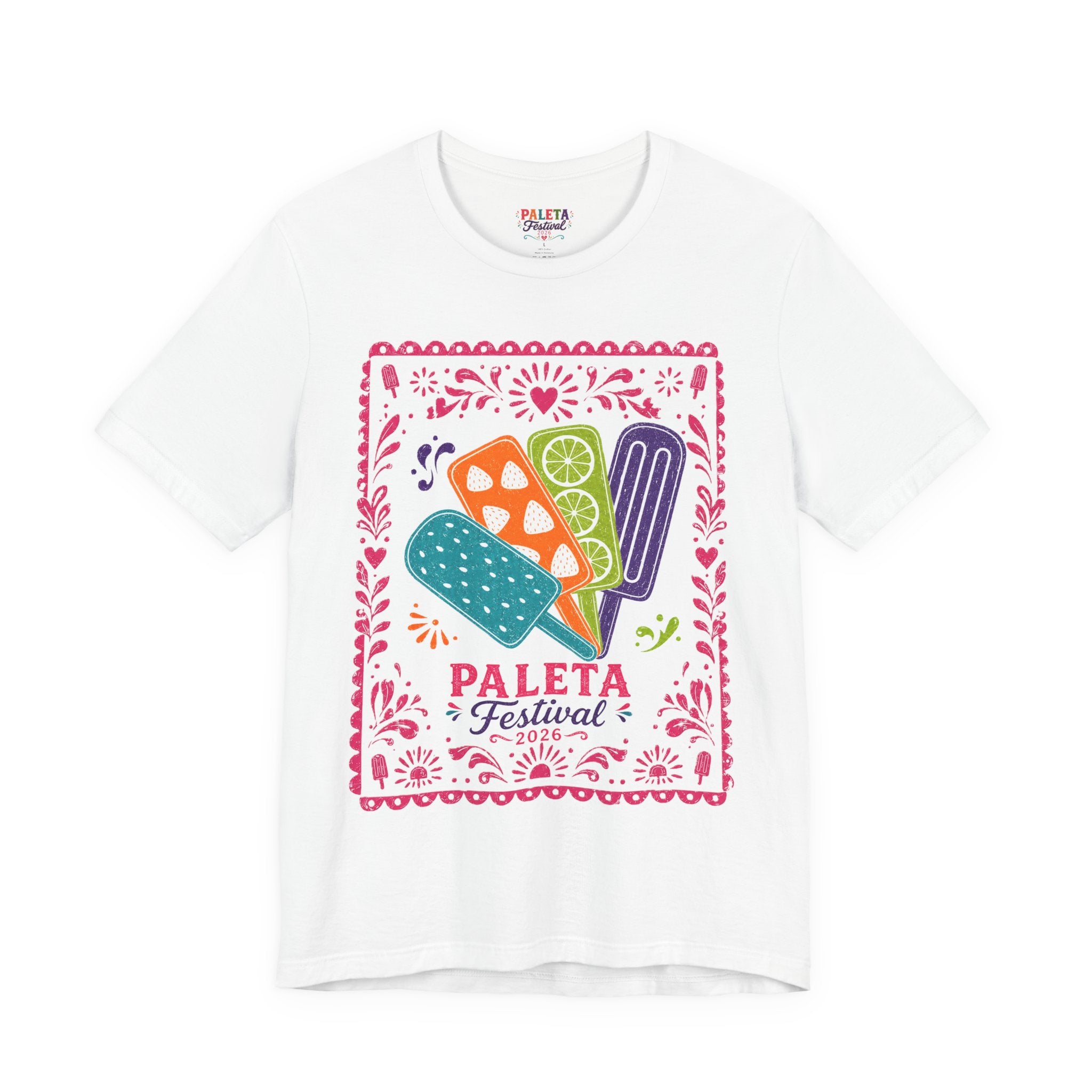 Paleta Festival Graphic Tee — Colorful Mexican Popsicle Shirt