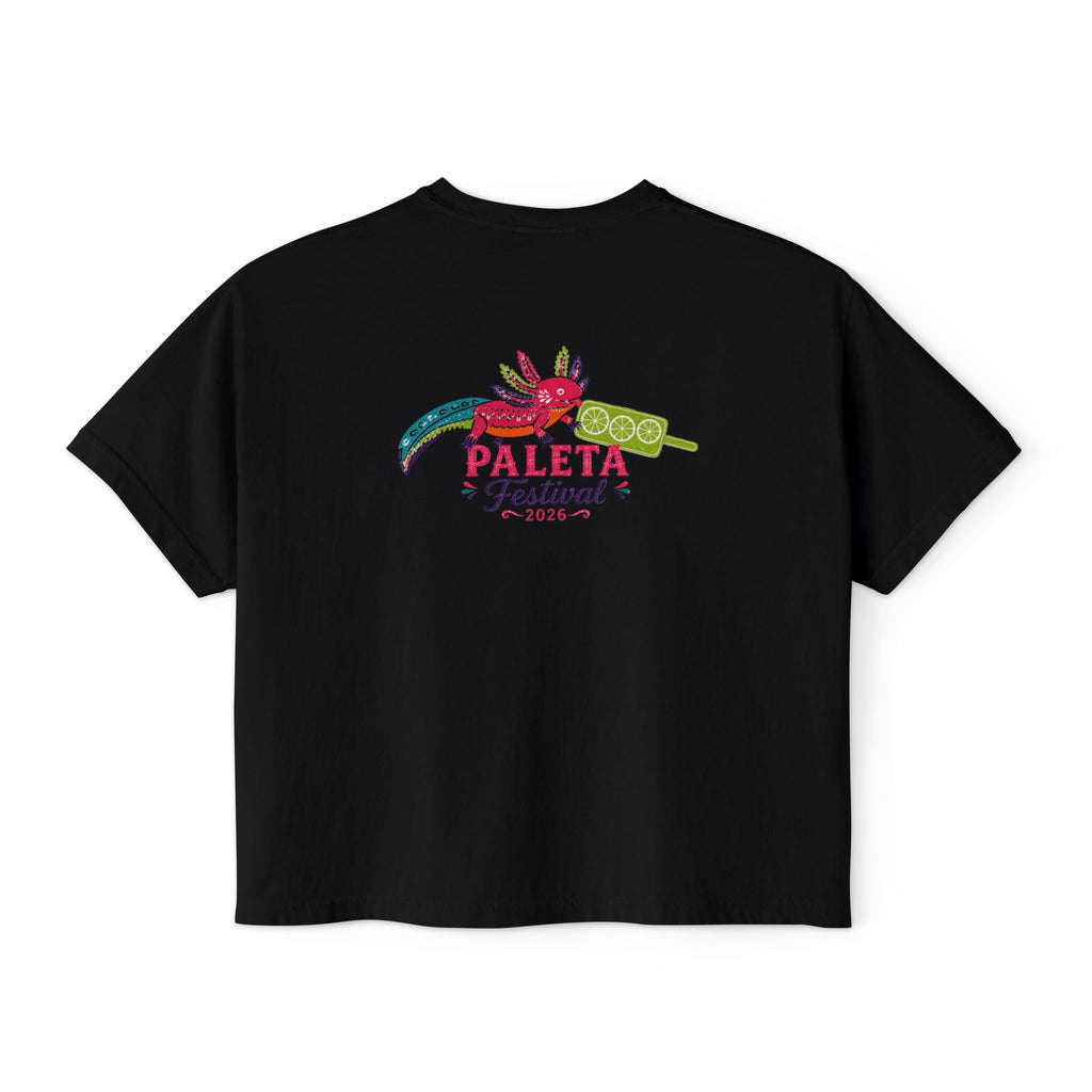 Paleta Festival Women's Boxy Tee — Colorful Popsicle Graphic