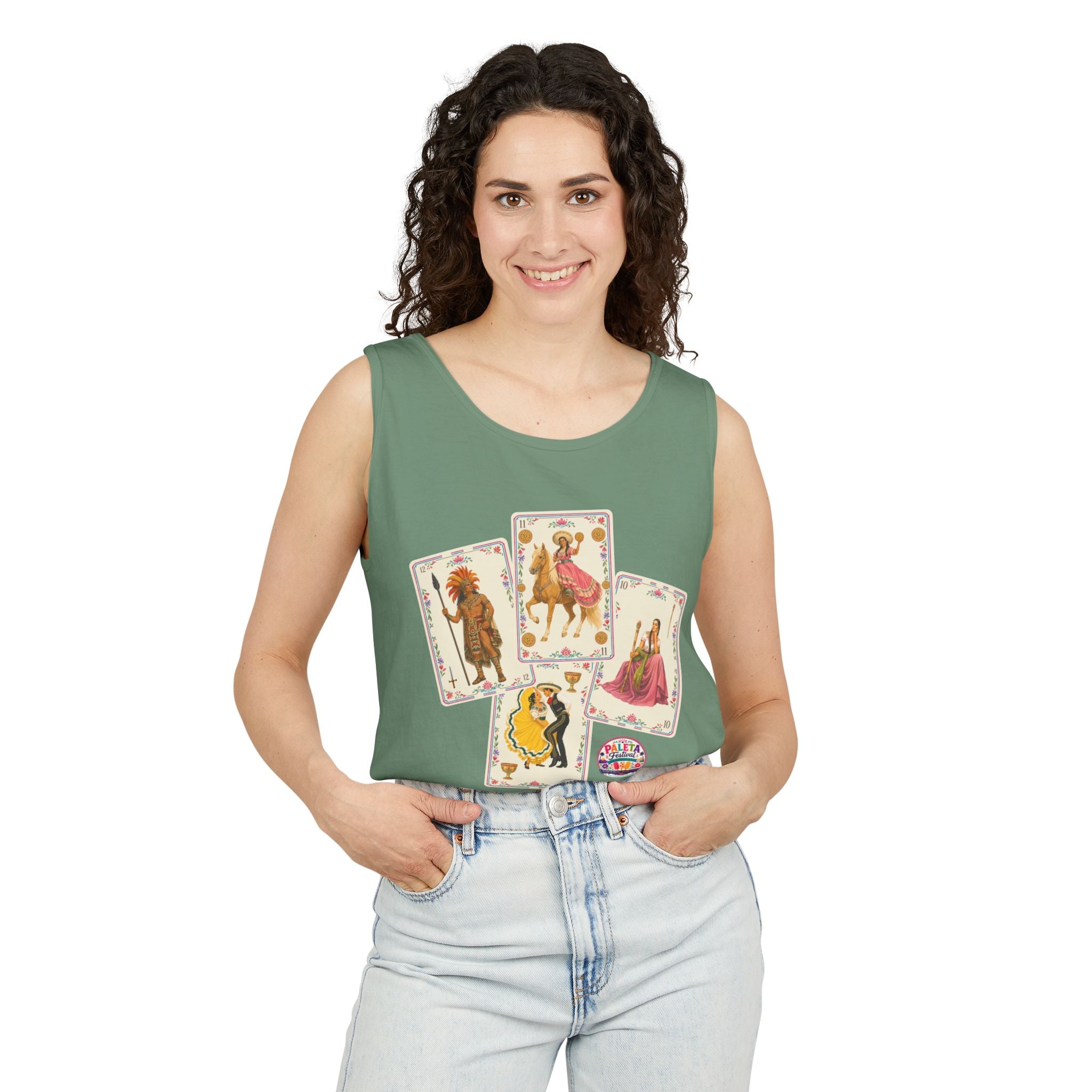 Mexican Baraja–Inspired Collection Art Tank Top