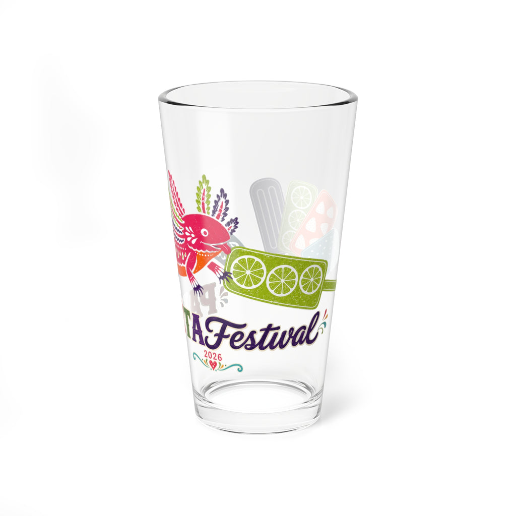 16oz Mixing Glass — Colorful Mexican Paleta & Alebrije Cocktail Glass