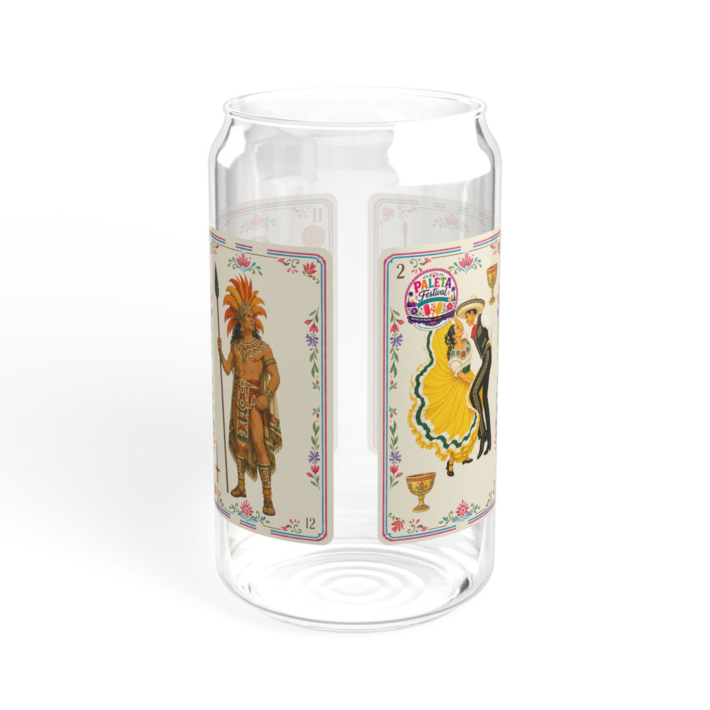 16oz Baraja–Inspired Art Sipper Glass