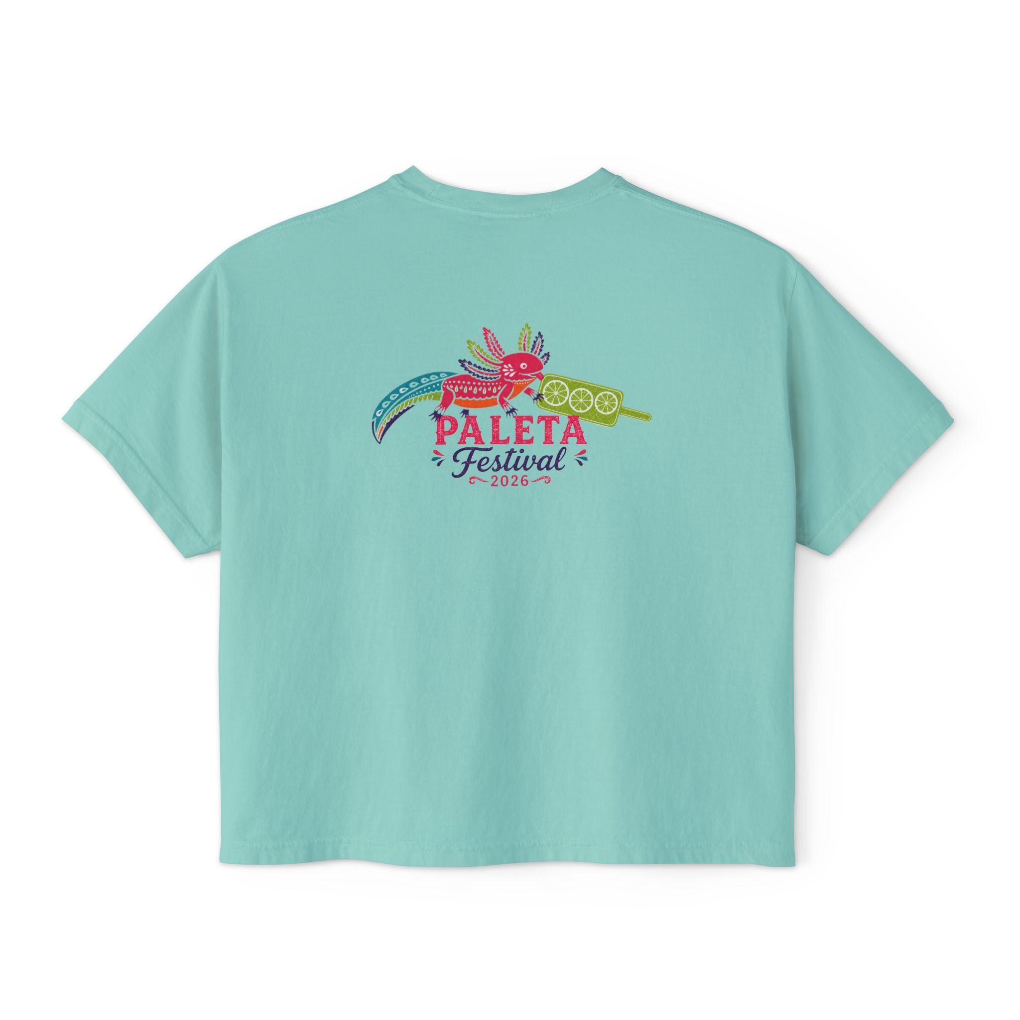 Paleta Festival Women's Boxy Tee — Colorful Popsicle Graphic
