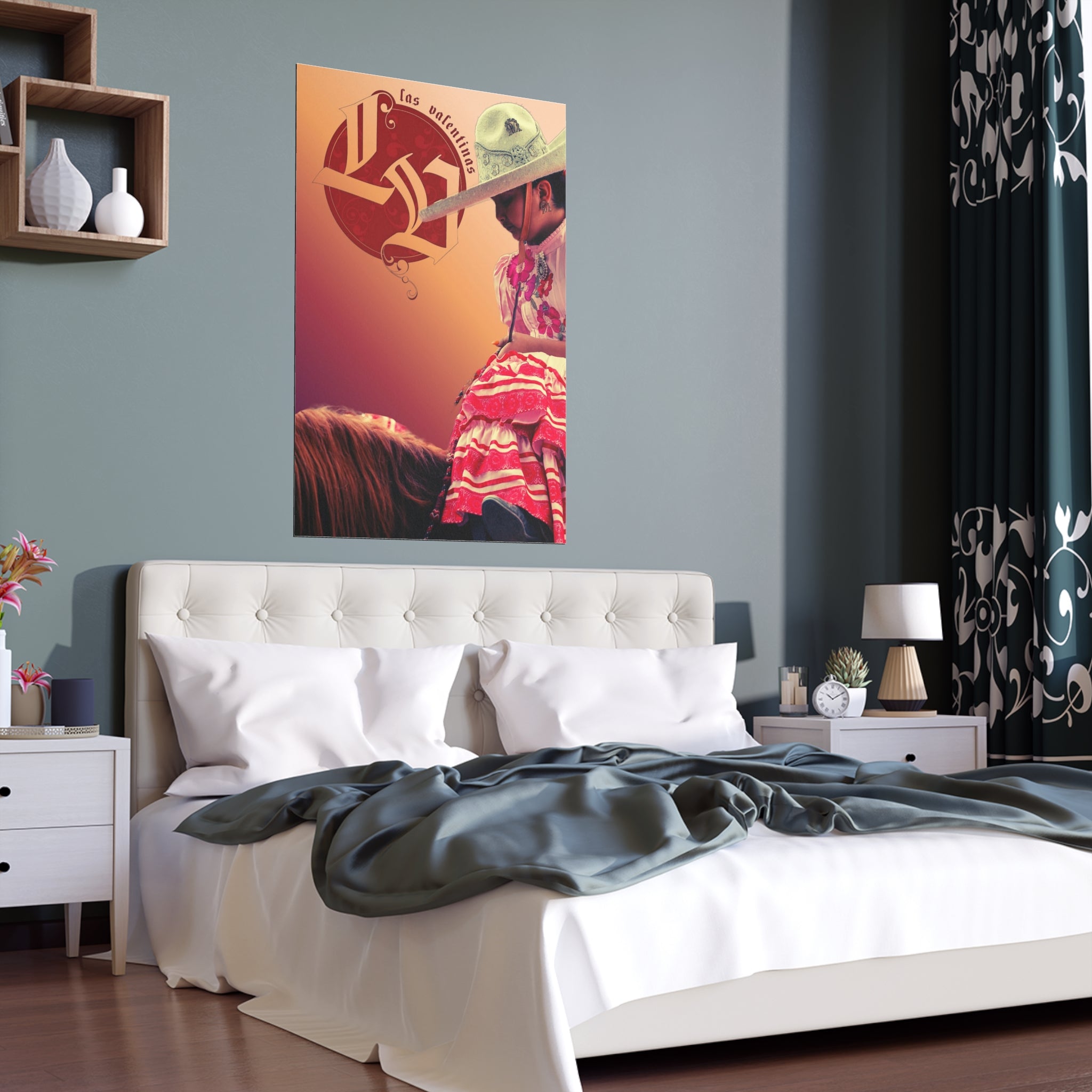 Silk Poster — Mexican Charro Girl Decorative Print (Indoor/Outdoor)