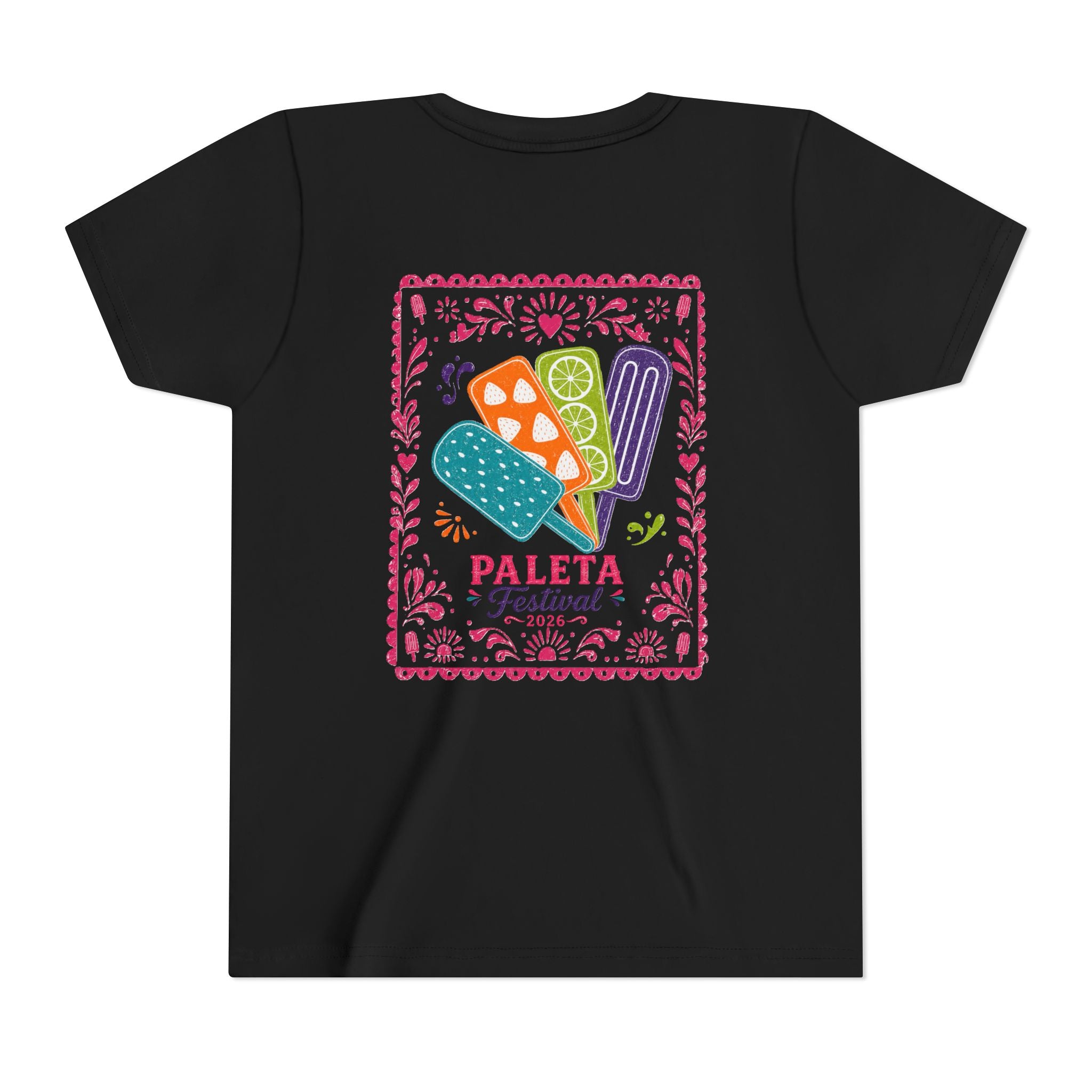Youth Paleta Festival T‑Shirt — Colorful Mexican Popsicle Graphic Tee