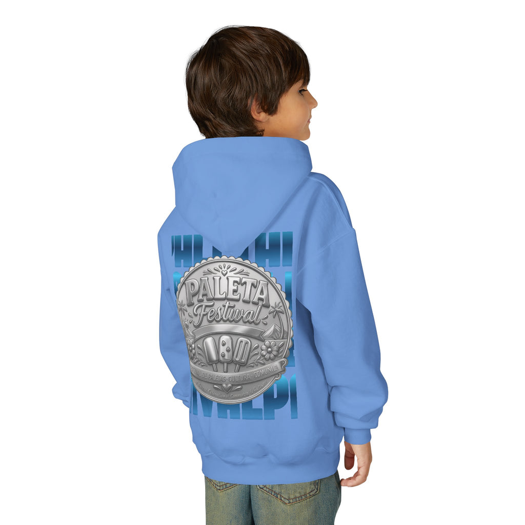 Youth Hoodie — Colorful Popsicle Graphic & 'Paleta Festival' Badge