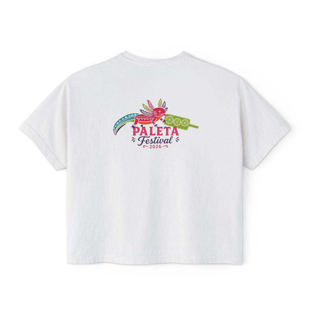 Paleta Festival Women's Boxy Tee — Colorful Popsicle Graphic