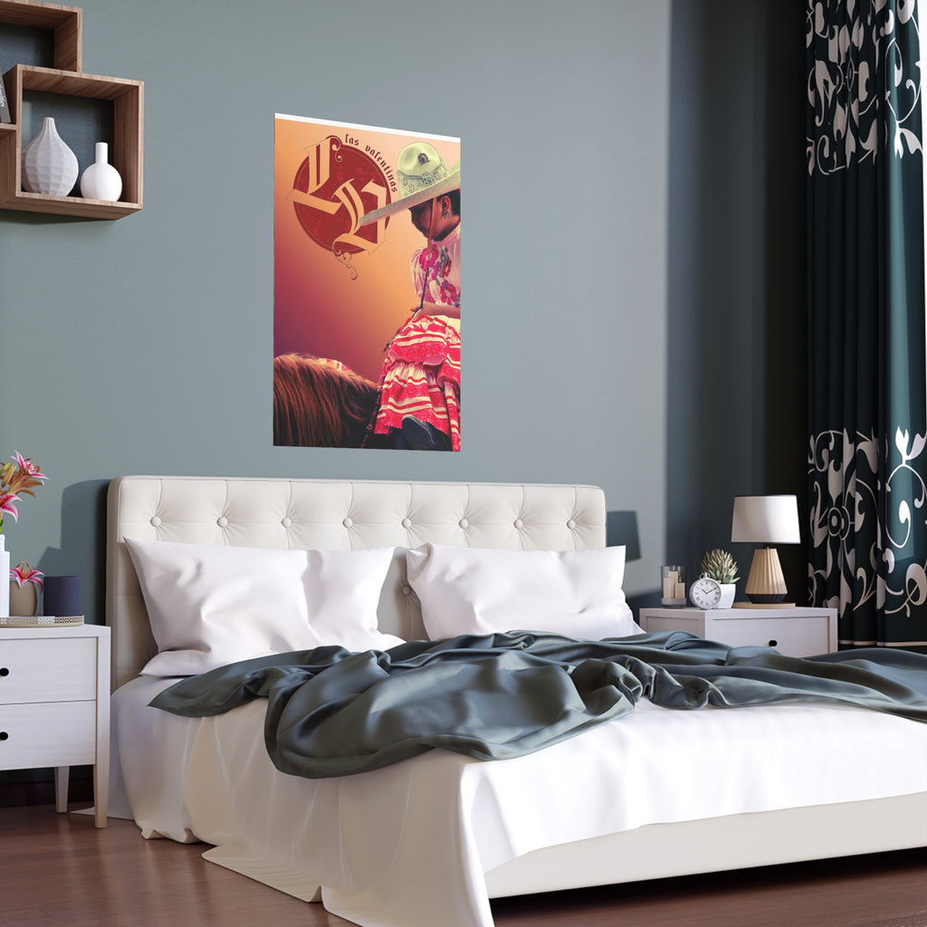 Silk Poster — Mexican Charro Girl Decorative Print (Indoor/Outdoor)