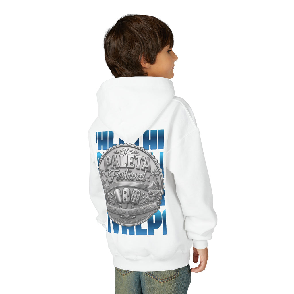 Youth Hoodie — Colorful Popsicle Graphic & 'Paleta Festival' Badge