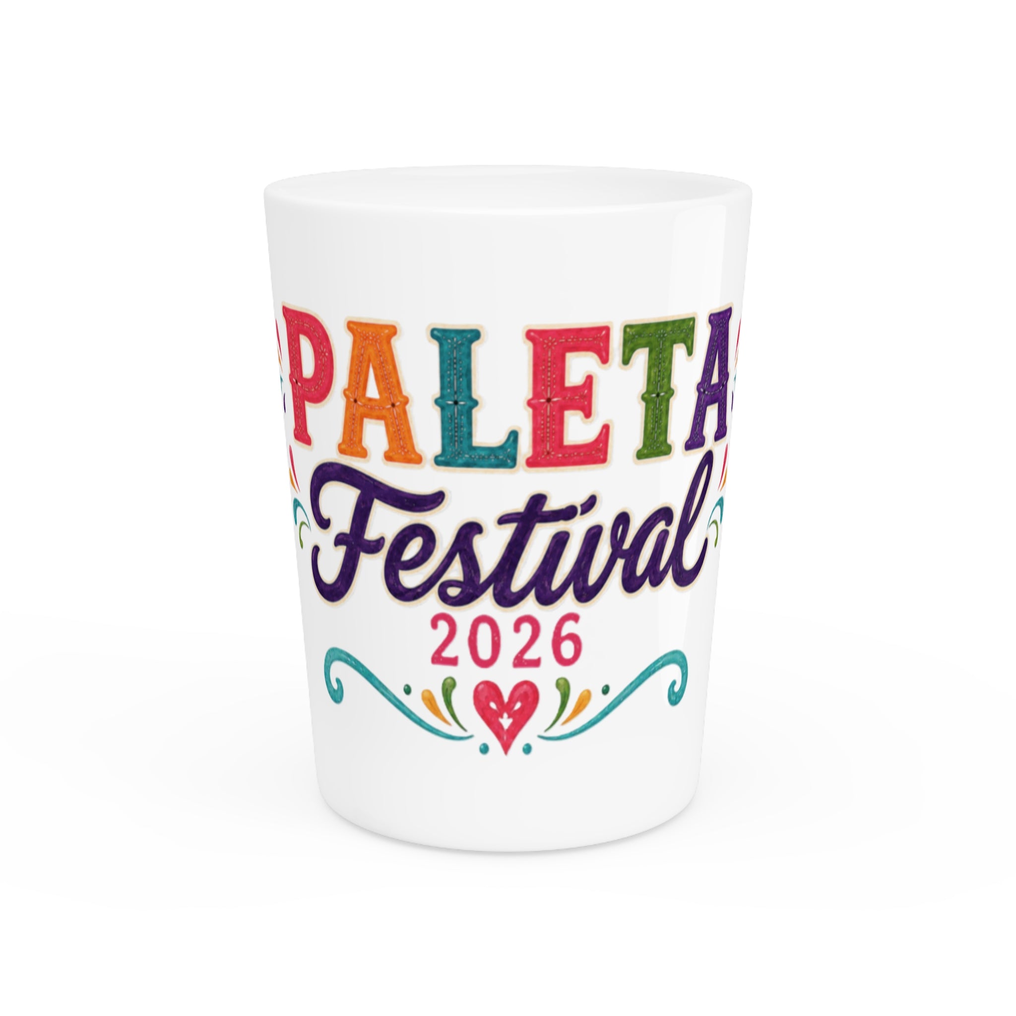 Paleta Festival 2026 Shot Glass Souvenir