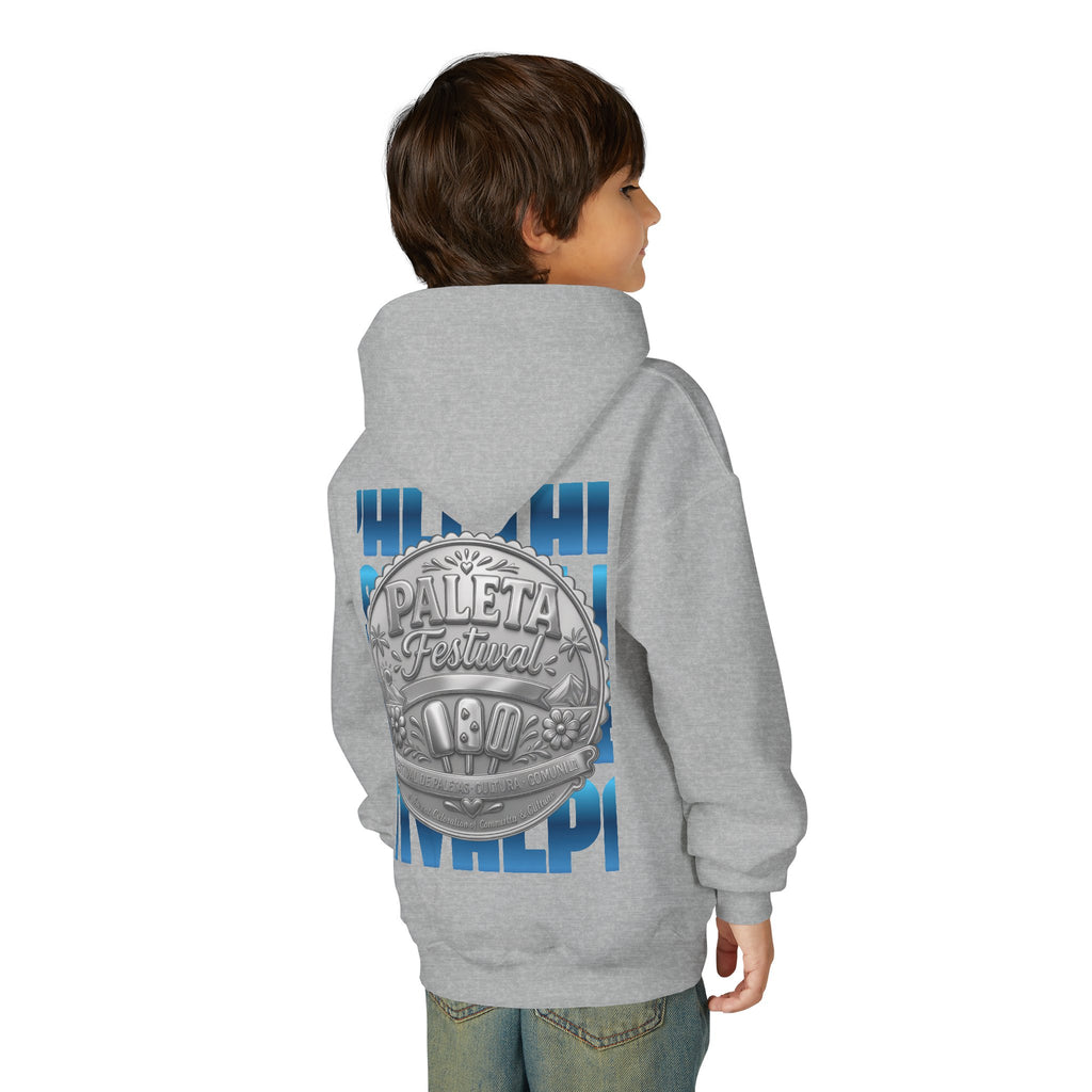 Youth Hoodie — Colorful Popsicle Graphic & 'Paleta Festival' Badge