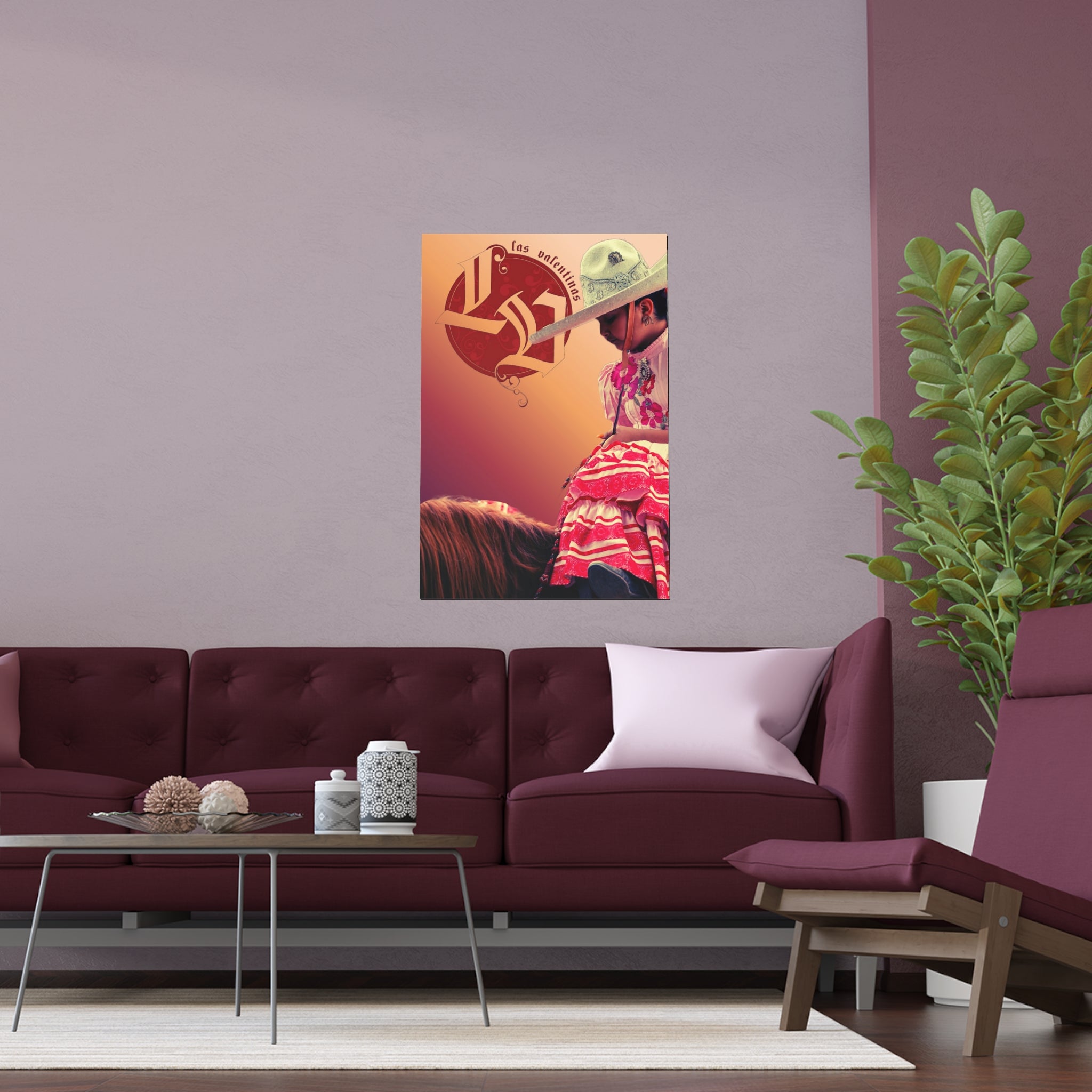 Silk Poster — Mexican Charro Girl Decorative Print (Indoor/Outdoor)