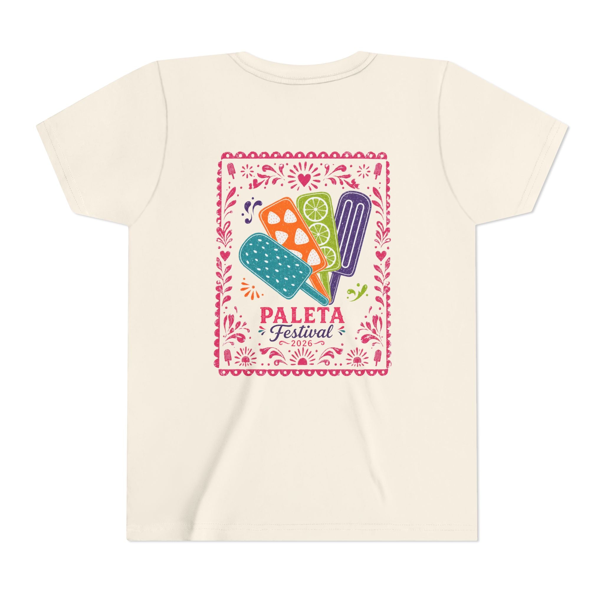 Youth Paleta Festival T‑Shirt — Colorful Mexican Popsicle Graphic Tee