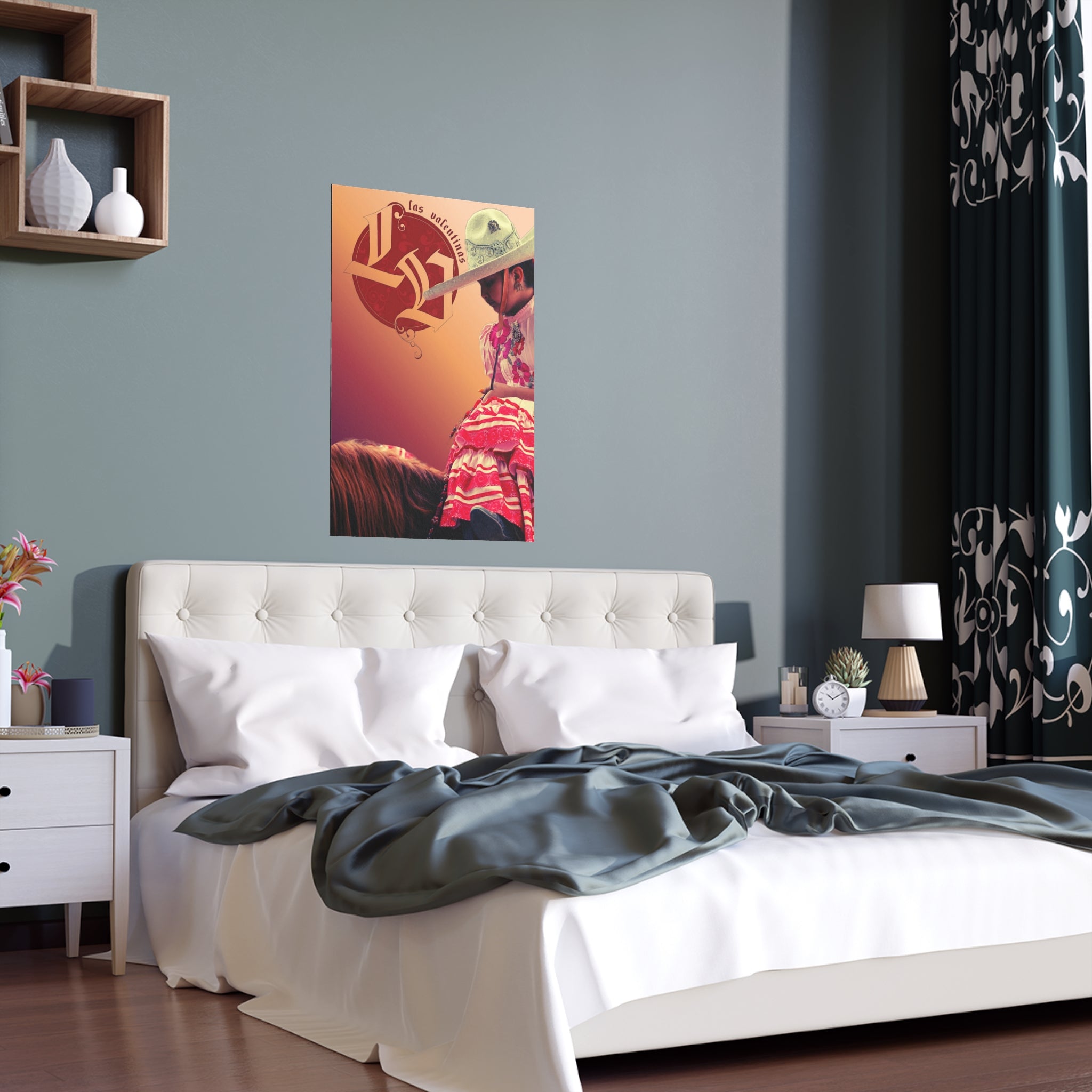 Silk Poster — Mexican Charro Girl Decorative Print (Indoor/Outdoor)