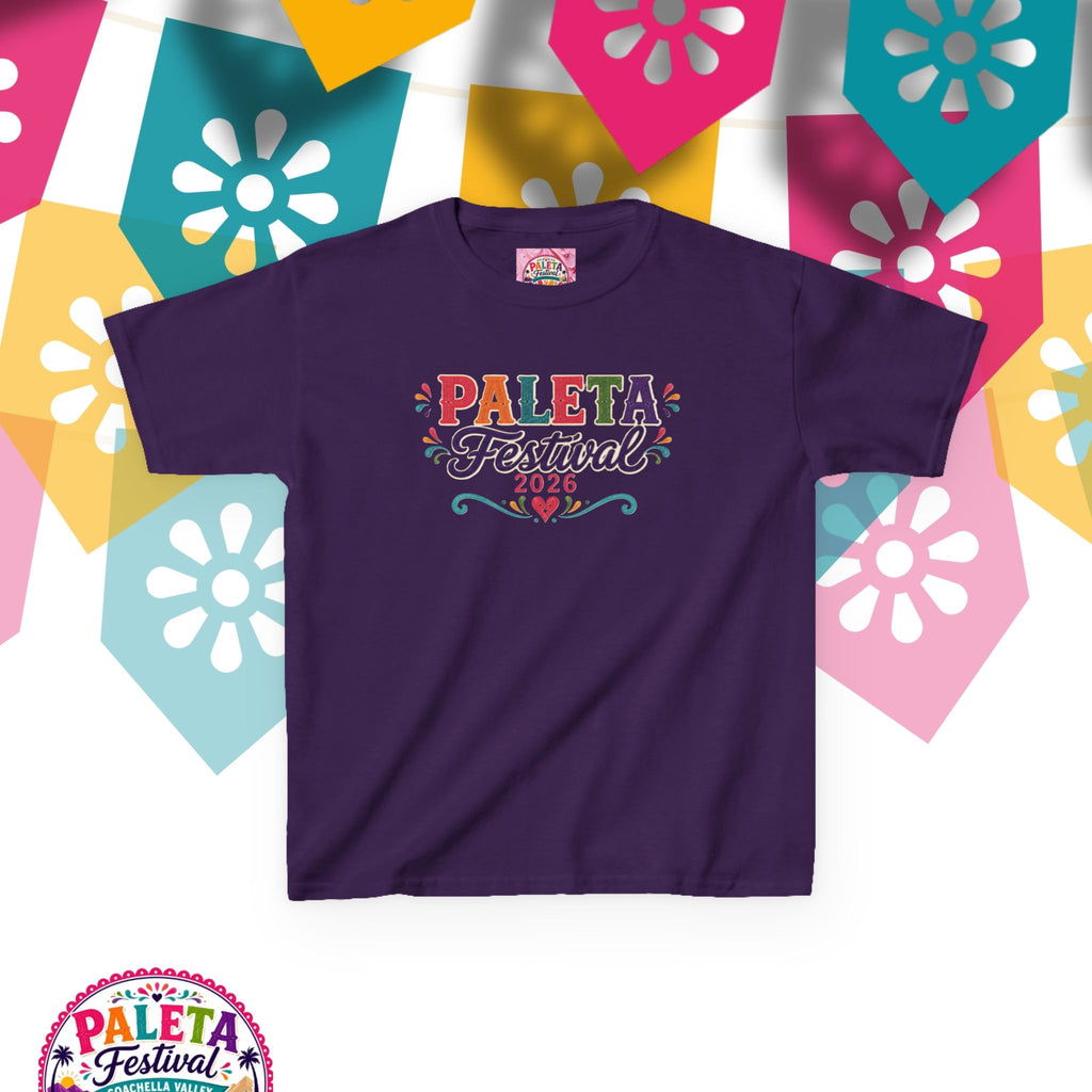 Paleta Festival Kids T-Shirt — "Paleta Festival 2026" Popsicle Tee