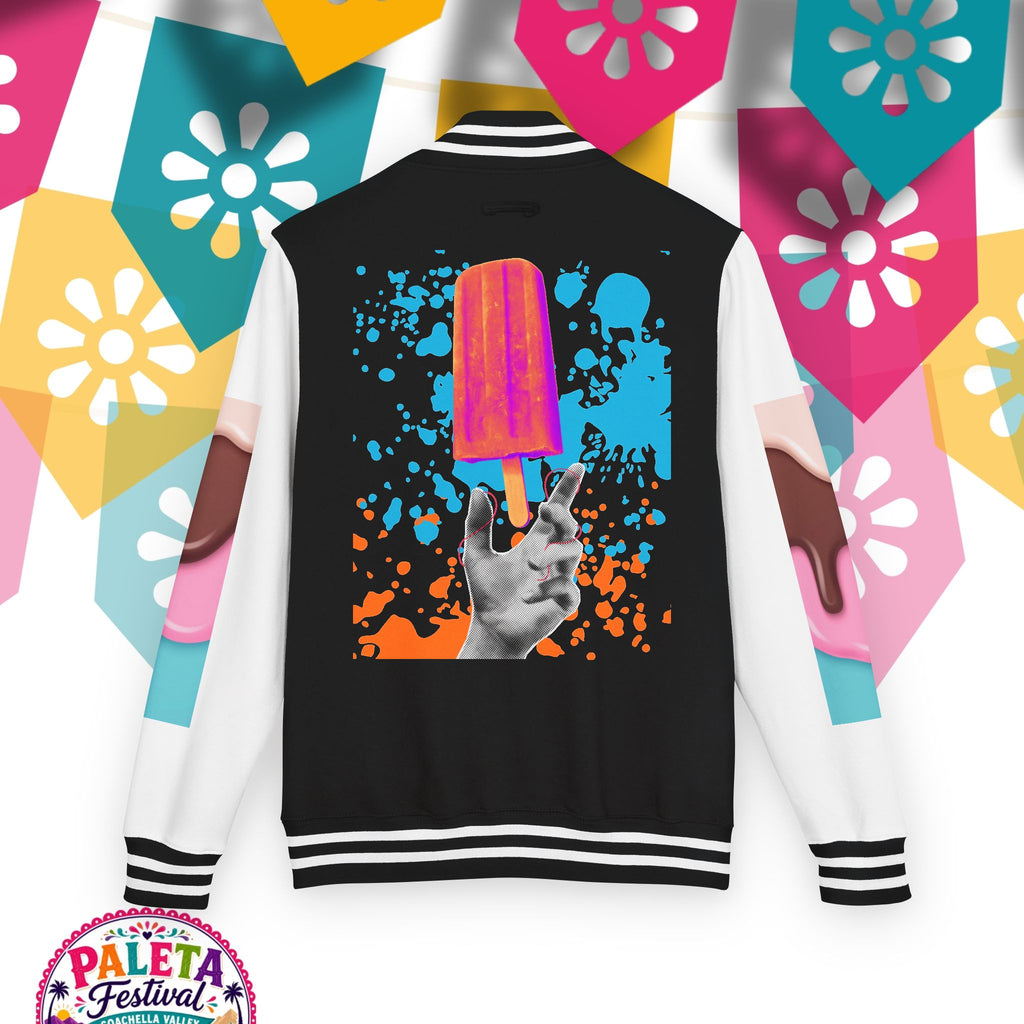 Paleta Festival Letterman Jacket — Colorful Popsicle Varsity Jacket