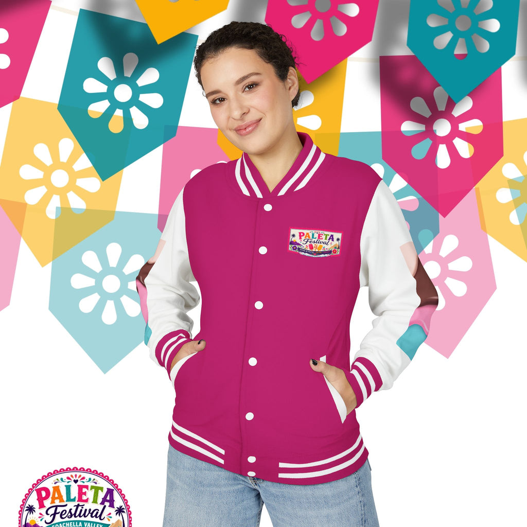 Paleta Festival Letterman Jacket — Colorful Popsicle Varsity Jacket