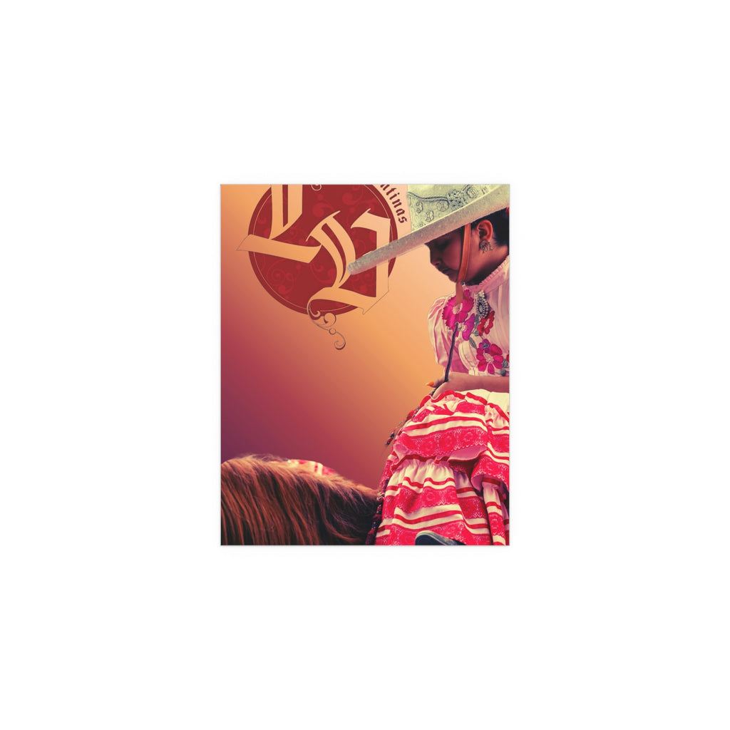 Silk Poster — Mexican Charro Girl Decorative Print (Indoor/Outdoor)
