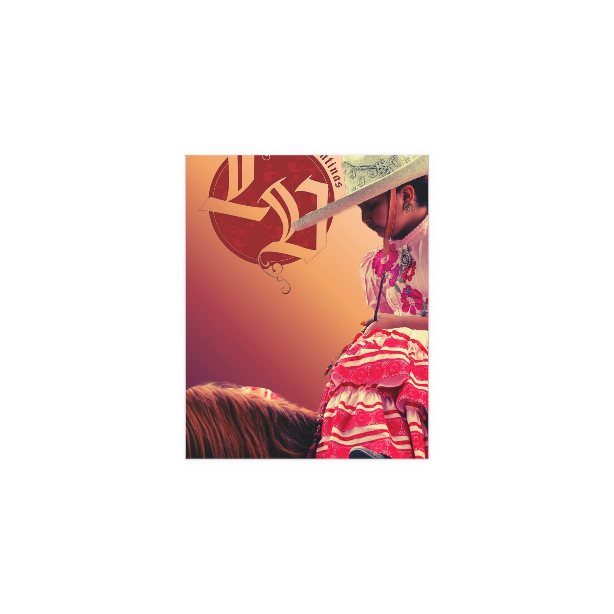 Silk Poster — Mexican Charro Girl Decorative Print (Indoor/Outdoor)