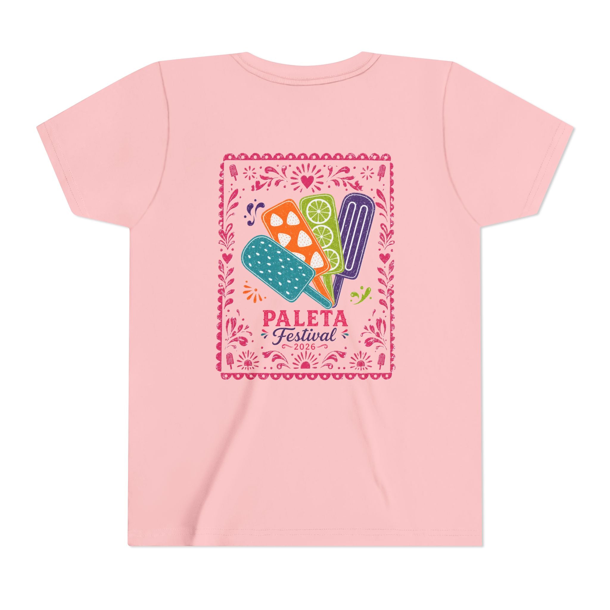 Youth Paleta Festival T‑Shirt — Colorful Mexican Popsicle Graphic Tee