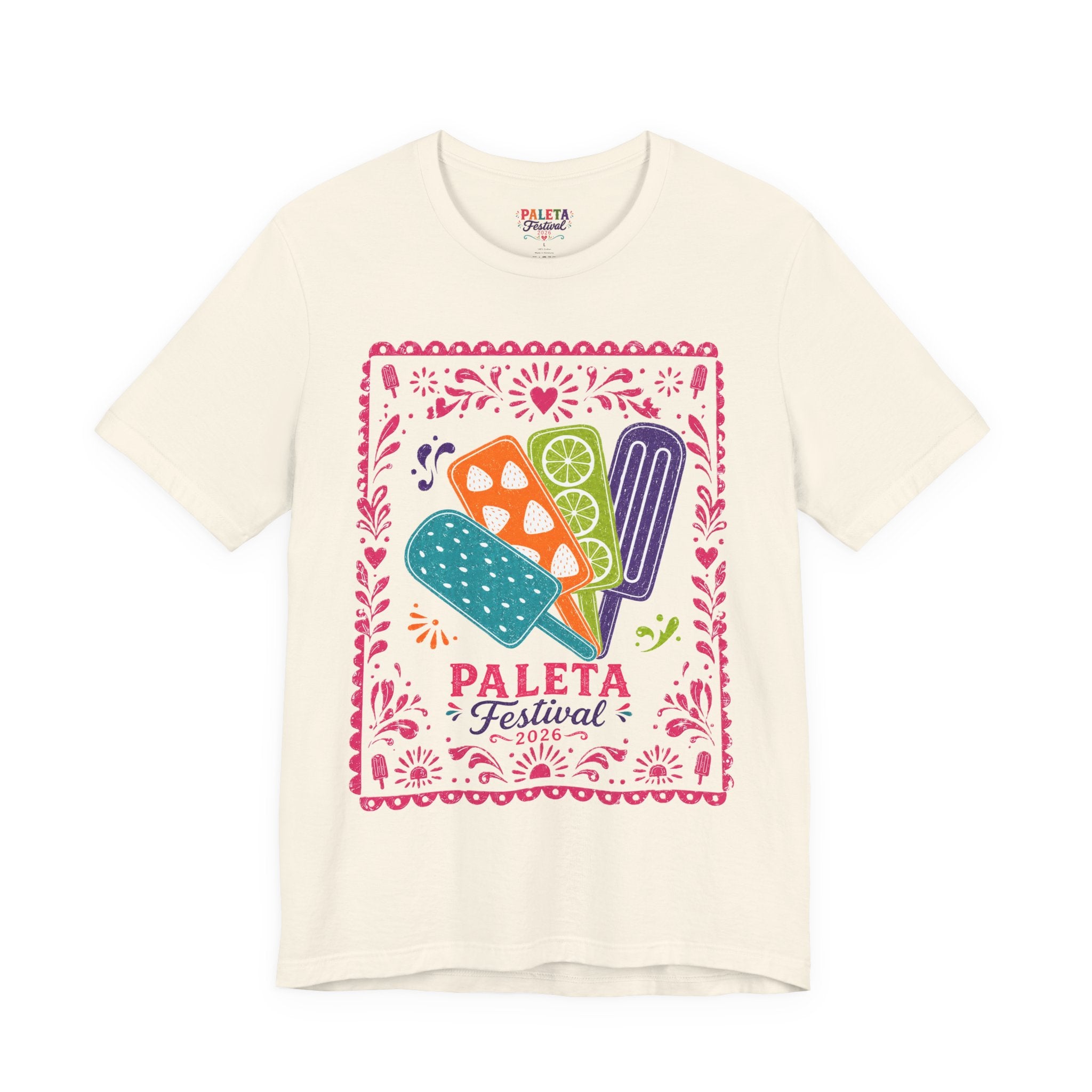 Paleta Festival Graphic Tee — Colorful Mexican Popsicle Shirt