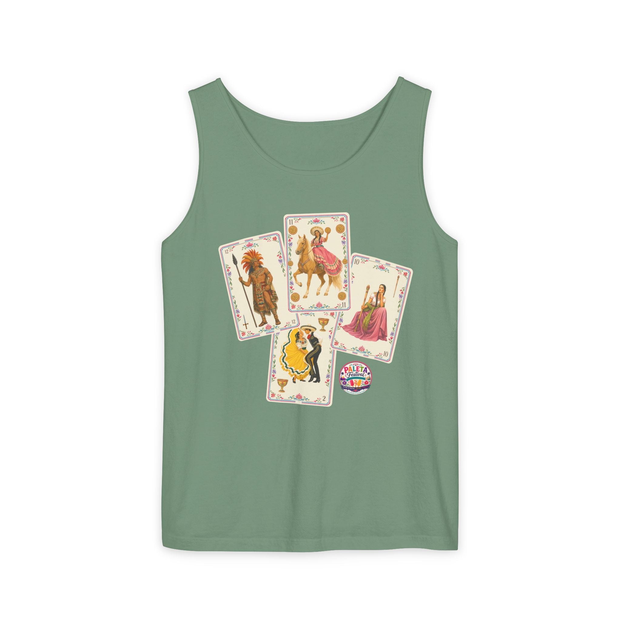 Mexican Baraja–Inspired Collection Art Tank Top
