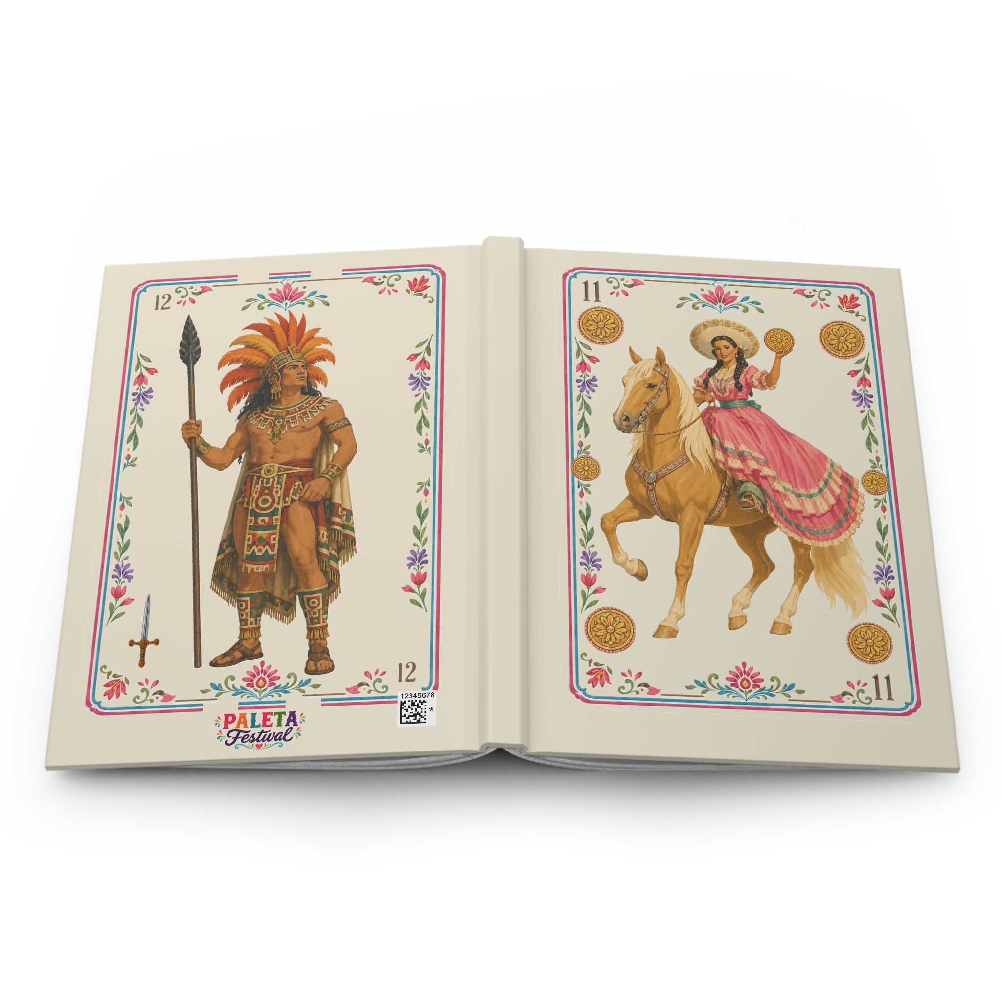 Mexican Baraja–Inspired Collection Hardcover Journal
