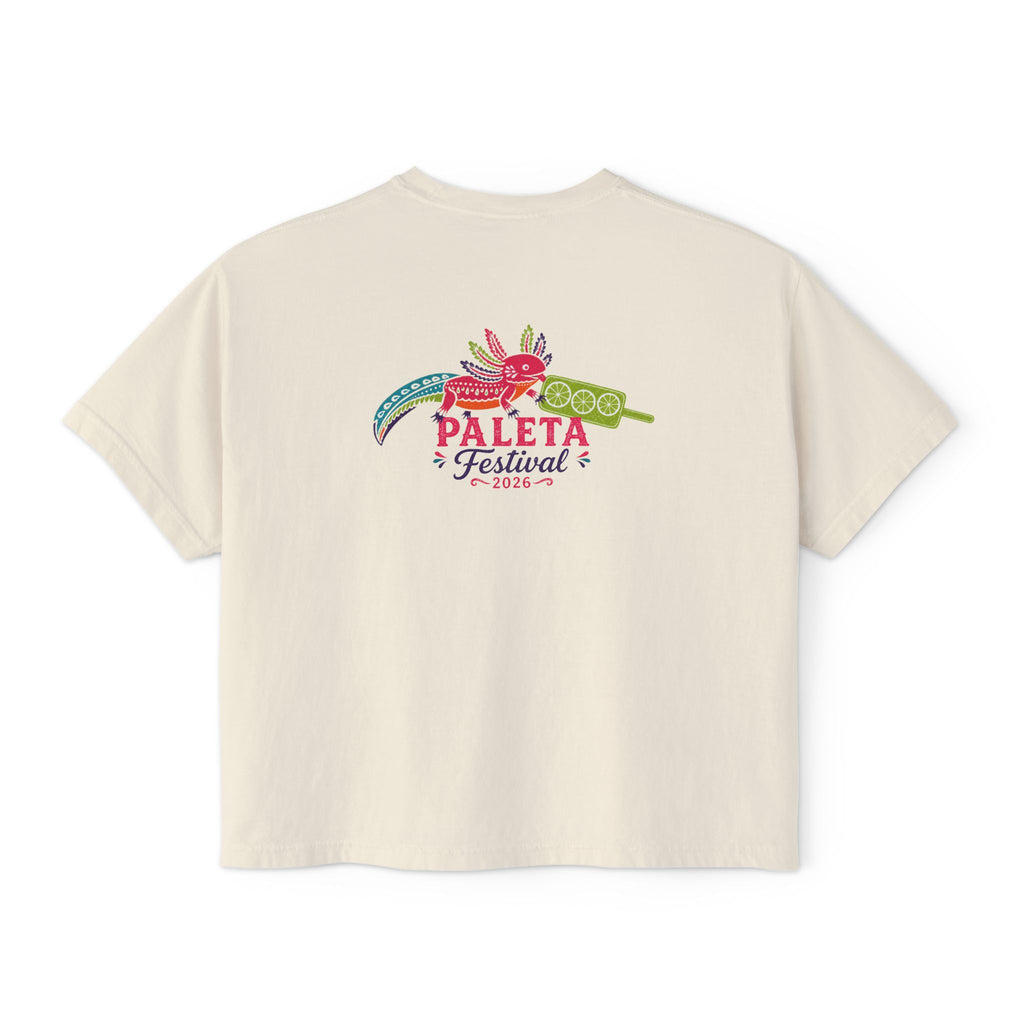 Paleta Festival Women's Boxy Tee — Colorful Popsicle Graphic
