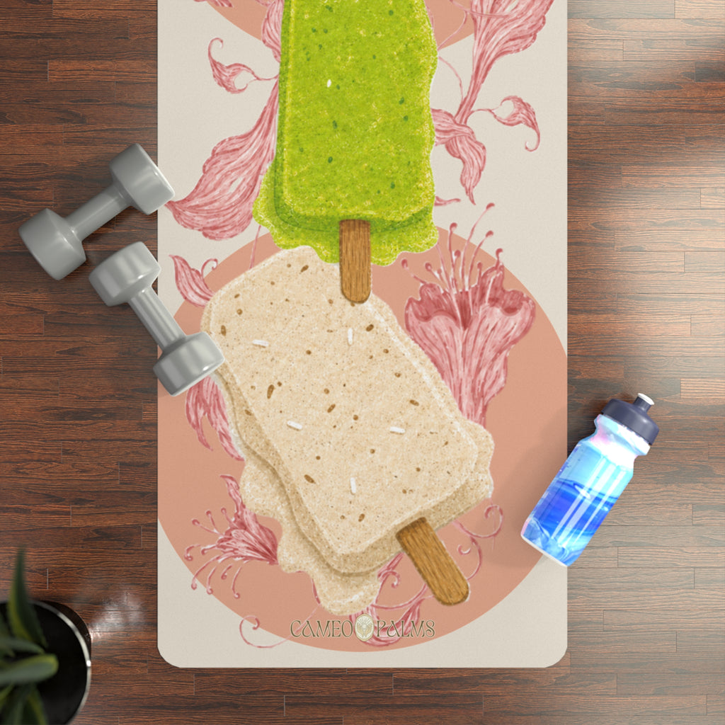Popsicle Paleta Rubber Yoga Mat — Non‑Slip Summer Ice Cream Design