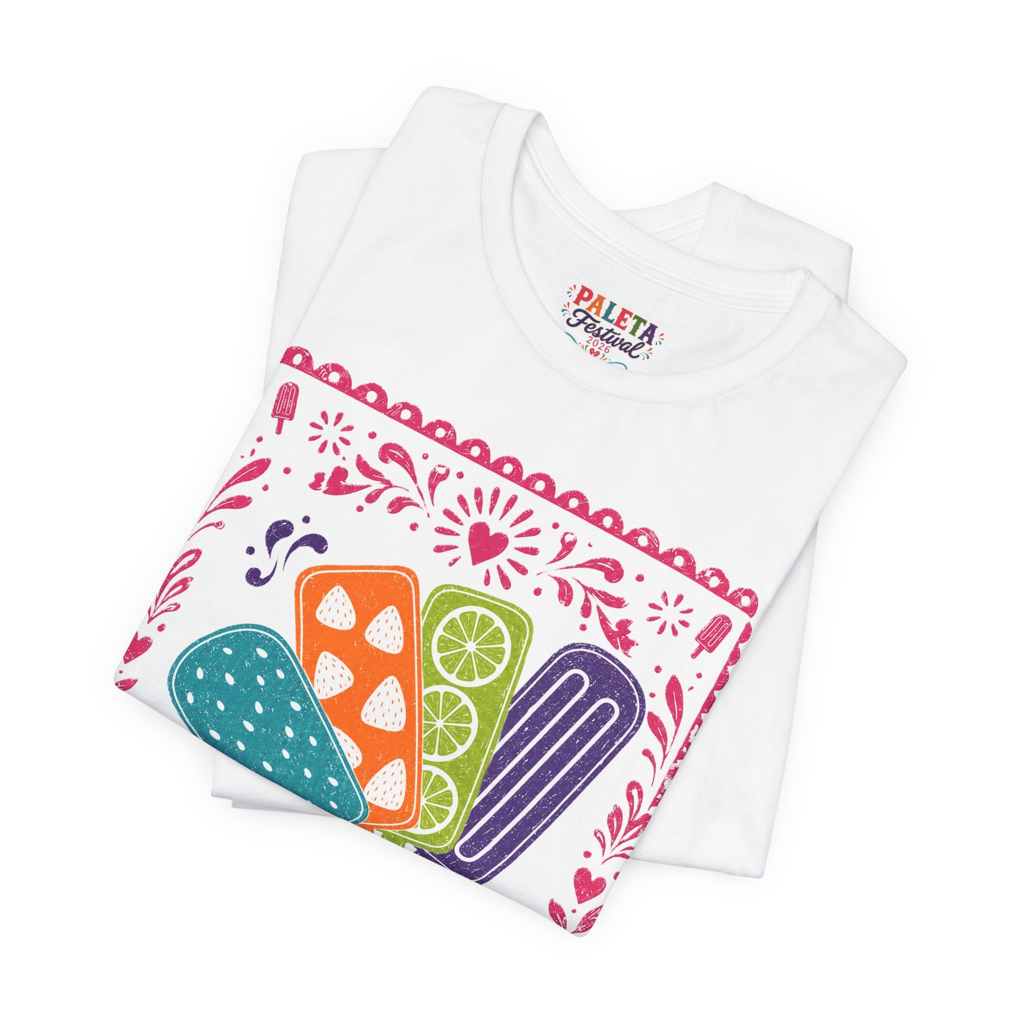 Paleta Festival Graphic Tee — Colorful Mexican Popsicle Shirt