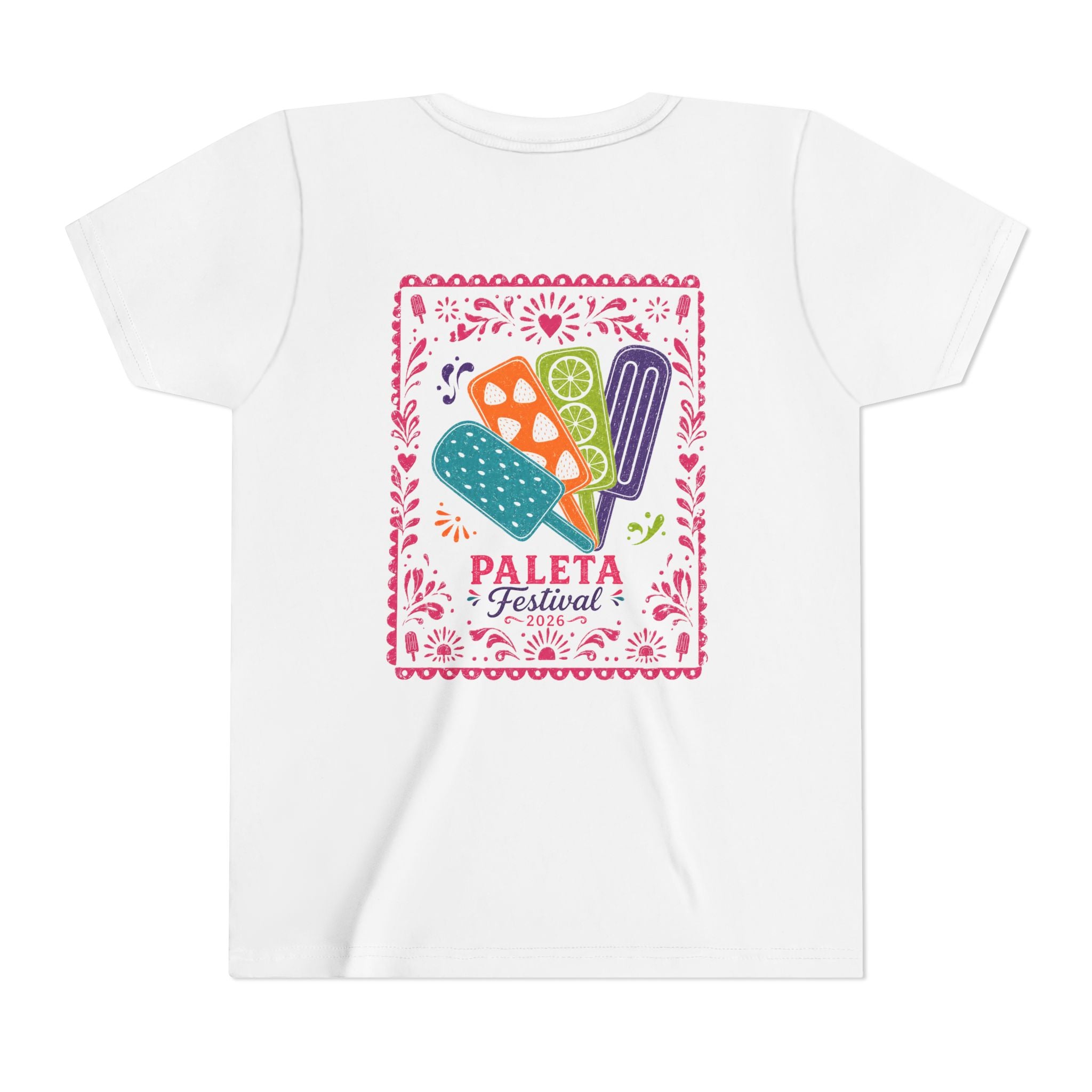 Youth Paleta Festival T‑Shirt — Colorful Mexican Popsicle Graphic Tee