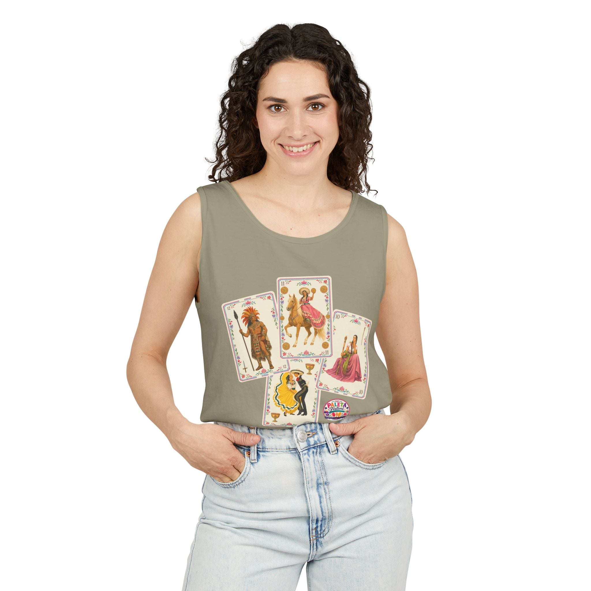 Mexican Baraja–Inspired Collection Art Tank Top